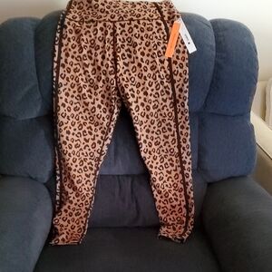 Bloomingdale's Animal Print Leggings with Black Accents